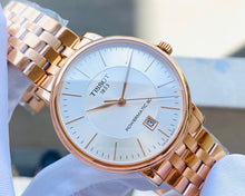 Load image into Gallery viewer, Tissot T Classic Carson Premium Automatic White Dial Rose Gold Steel Strap Watch for Men - T122.407.33.031.00