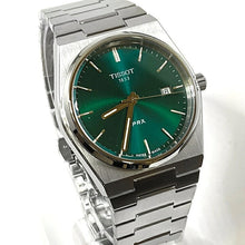 Load image into Gallery viewer, Tissot PRX Green Dial Silver Steel Strap Watch For Men - T137.410.11.091.00