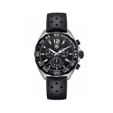 Load image into Gallery viewer, Tag Heuer Formula 1 Black Dial Black Leather Strap Watch for Men - CAZ1010.FT8024