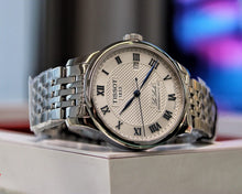 Load image into Gallery viewer, Tissot Le Locle Powermatic 80 Silver Dial Silver Steel Strap Watch for Men - T006.407.11.033.03