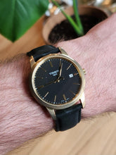 Load image into Gallery viewer, Tissot T Classic Dream Black Dial Black Leather Strap Watch for Men - T033.410.36.051.01