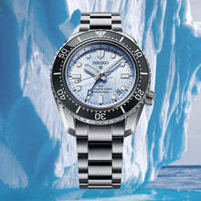 Load image into Gallery viewer, Seiko Prospex Limited Edition Automatic GMT Glacier Blue Dial Silver Steel Strap Watch For Men - SPB385J1