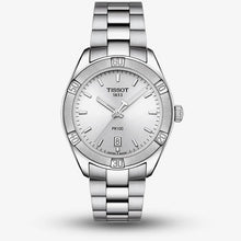 Load image into Gallery viewer, Tissot PR 100 Sport Chic Silver Dial Silver Steel Strap Watch for Women - T101.910.11.031.00