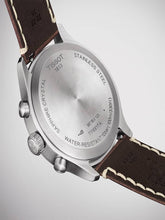 Load image into Gallery viewer, Tissot Chrono XL Vintage Blue Dial Brown Leather Strap Watch For Men - T116.617.16.042.00