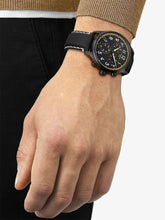 Load image into Gallery viewer, Tissot Chrono XL Vintage Chronograph Black Dial Black Leather Strap Watch For Men - T116.617.36.052.02