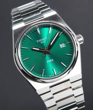 Load image into Gallery viewer, Tissot PRX Quartz Green Dial Steel Silver Steel Strap Watch for Men - T137.410.11.081.00