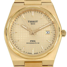 Load image into Gallery viewer, Tissot PRX Powermatic 80 Gold Dial Gold Steel Strap Watch for Men - T137.407.33.021.00