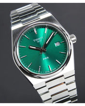 Load image into Gallery viewer, Tissot PRX Green Dial Silver Steel Strap Watch For Men - T137.410.11.091.00