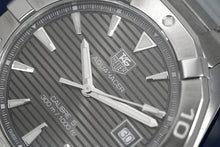 Load image into Gallery viewer, Tag Heuer Aquaracer Automatic Anthracite Grey Dial Silver Steel Strap Watch for Men - WAY2113.BA0928