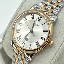 Load image into Gallery viewer, Tissot T Classic Carson Lady Premium Silver Dial Two Tone Steel Strap Watch For Women - T122.210.22.033.00