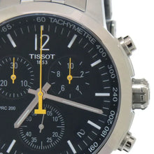 Load image into Gallery viewer, Tissot PRC 200 Chronograph Black Dial Silver Steel Strap Watch For Men - T114.417.11.057.00