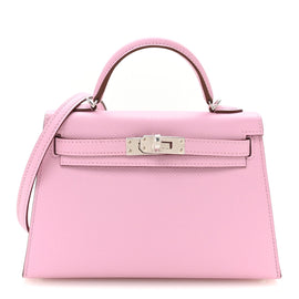Epsom Mini Kelly Sellier 20 Mauve Sylvestre