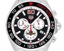 Load image into Gallery viewer, Tag Heuer Formula 1 Indy 500 Special Edition Black Dial Silver Steel Strap Watch for Men - CAZ101V.BA0842