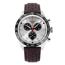 Load image into Gallery viewer, Tissot T Sport PRS 516 Chronograph Silver Dial Brown Leather Strap Watch for Men - T131.617.16.032.00
