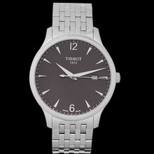 Load image into Gallery viewer, Tissot T Classic Tradition Grey Dial Silver Steel Strap Watch For Men - T063.610.11.067.00