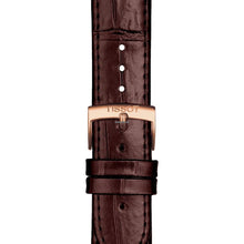 Load image into Gallery viewer, Tissot Carson Premium Powermatic 80 White Dial Brown Leather Strap Watch For Men - T122.407.36.031.00