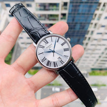 Load image into Gallery viewer, Tissot Carson Premium Silver Dial Black Leather Strap Watch For Men - T122.410.16.033.00