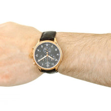 Load image into Gallery viewer, Tissot Chrono XL Black Dial Brown Leather Strap Watch For Men - T116.617.36.057.01