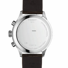 Load image into Gallery viewer, Tissot T Sport Chrono XL Classic Silver Dial Brown Leather Strap Watch For Men - T116.617.16.037.00