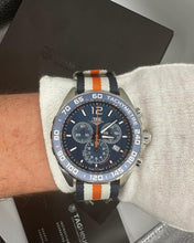 Load image into Gallery viewer, Tag Heuer Formula 1 Chronograph 43mm Blue Dial NATO Strap Watch for Men - CAZ1014.FC8196