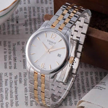 Load image into Gallery viewer, Tissot T Classic Tradition White Dial Two Tone Mesh Bracelet Watch for Women - T063.210.22.037.00