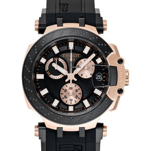 Load image into Gallery viewer, Tissot T Race Chronograph Black Dial Black Silicone Strap Watch For Men - T115.417.37.051.00