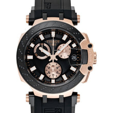 Load image into Gallery viewer, Tissot T Race Chronograph Black Dial Black Silicone Strap Watch For Men - T115.417.37.051.00