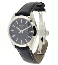 Load image into Gallery viewer, Tissot Gentleman Black Dial Black Leather Strap Watch For Men - T127.410.16.051.00