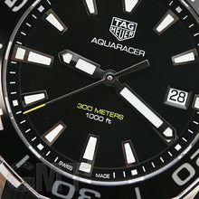 Load image into Gallery viewer, Tag Heuer Aquaracer Black Dial Black Rubber Strap Watch for Men - WAY111A.FT6151
