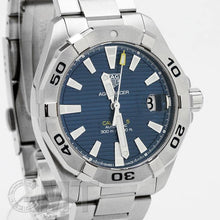 Load image into Gallery viewer, Tag Heuer Aquaracer Automatic Blue Dial Silver Steel Strap Watch for Men - WBD2112.BA0928