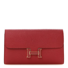 Load image into Gallery viewer, Epsom Enamel Constance Long Wallet Rouge Grenat