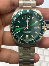 Load image into Gallery viewer, Tag Heuer Formula 1 Limited Edition Green Dial Silver Steel Strap Watch for Men - WAZ1017.BA0842