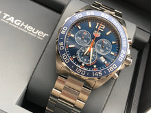 Load image into Gallery viewer, Tag Heuer Formula 1 Chronograph Blue Dial Silver Steel Strap Watch for Men - CAZ1014.BA0842