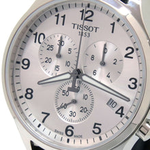 Load image into Gallery viewer, Tissot T Sport Chrono XL Classic Silver Dial Brown Leather Strap Watch For Men - T116.617.16.037.00