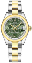Load image into Gallery viewer, Rolex Datejust 31 Green Floral Diamond Dial Women's Watch 278243-0031