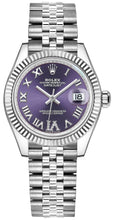 Load image into Gallery viewer, Rolex Datejust 31 Purple Dial Jubilee Bracelet Women's Watch 278274-0026