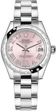 Load image into Gallery viewer, Rolex Datejust 31 Pink Roman Diamond Dial Women's Watch 278344RBR-0025
