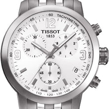 Load image into Gallery viewer, Tissot PRC 200 Chronograph White Dial Silver Steel Strap Watch For Men - T055.417.11.017.00