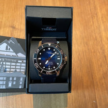 Load image into Gallery viewer, Tissot Seastar 1000 Powermatic 80 Blue Dial Blue Nylon Strap Watch for Men - T120.407.37.041.00