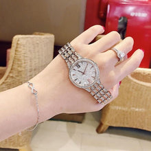 Load image into Gallery viewer, Bulova Crystal Collection Silver Crystals Dial Two Tone Steel Strap Watch for Women - 98L235