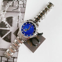 Load image into Gallery viewer, Bulova Crystal Collection Blue Mother of Pearl Dial Silver Steel Strap Watch for Women - 96L238
