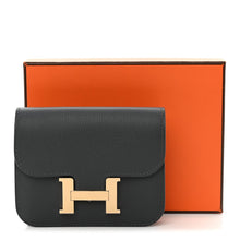 Load image into Gallery viewer, Evercolor Verso Constance Slim Wallet Ardoise Bleu Glacier
