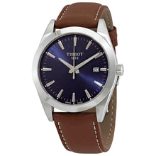 Load image into Gallery viewer, Tissot Gentleman Blue Dial Brown Leather Strap Watch For Men - T127.410.16.041.00