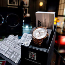 Load image into Gallery viewer, Tissot T Classic Carson Premium Automatic White Dial Rose Gold Steel Strap Watch for Men - T122.407.33.031.00