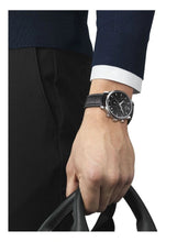 Load image into Gallery viewer, Tissot Tradition Chronograph Black Dial Black Leather Strap Watch For Men - T0636171605700