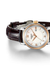 Load image into Gallery viewer, Tissot Bridgeport Lady White Dial Brown Leather Strap Watch For Women - T097.010.26.118.00