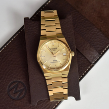 Load image into Gallery viewer, Tissot PRX Powermatic 80 Gold Dial Gold Steel Strap Watch for Men - T137.207.33.021.00