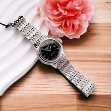 Load image into Gallery viewer, Tissot Carson Automatic Black Dial Silver Steel Strap Watch For Women - T085.207.11.051.00