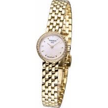 Load image into Gallery viewer, Tissot T-Lady Lovely Mother of Pearl Dial Gold Steel Strap Watch For Women - T058.009.63.116.00