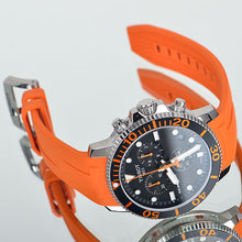 Load image into Gallery viewer, Tissot Seastar 1000 Chronograph Black Dial Orange Rubber Strap Watch For Men - T120.417.17.051.01